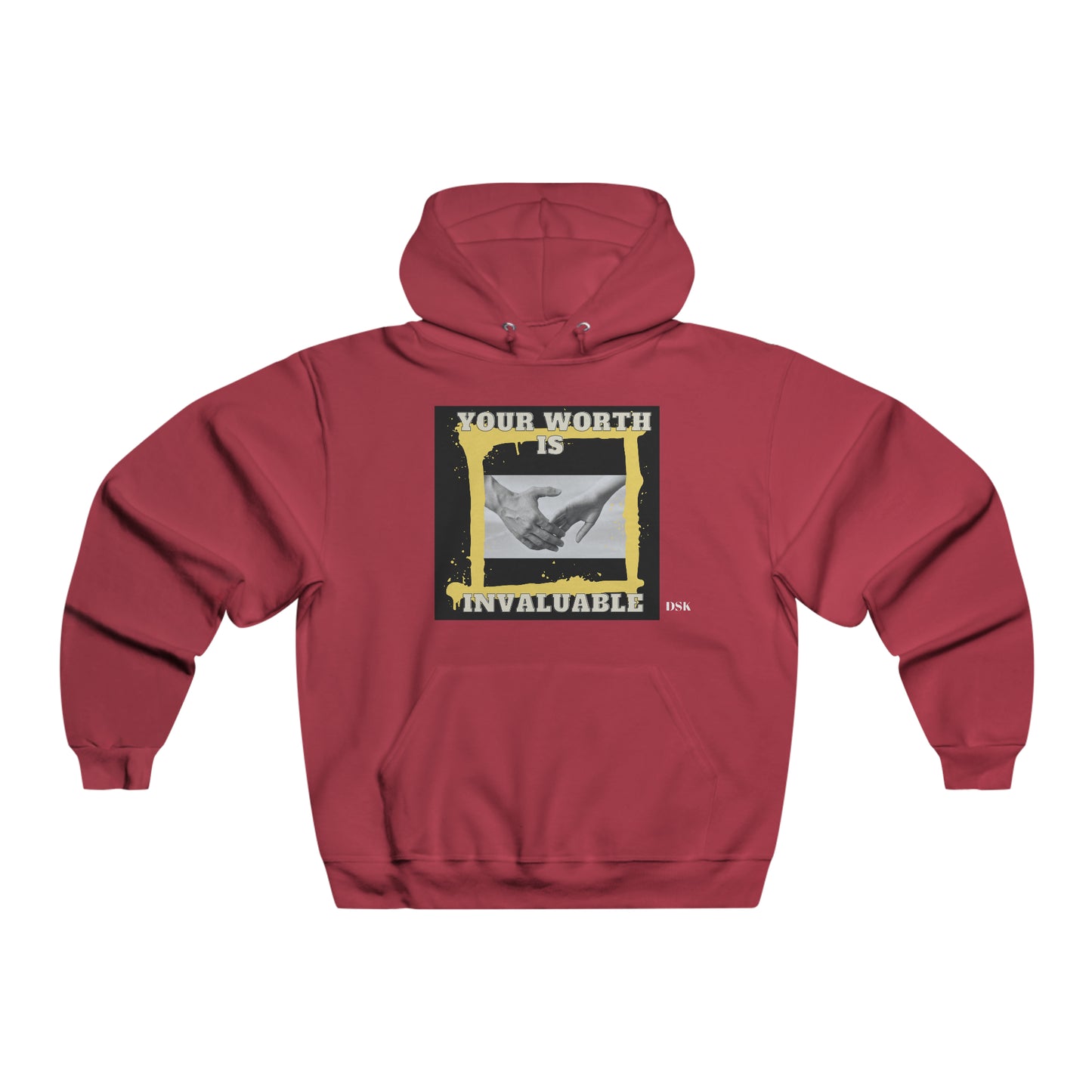 Your Worth Is Invaluable Sweatshirt, Inspirational Hooded Sweatshirt , Gift for him, Positivity Hoodie, Gift for her, Comfort Colors, Winter Apparel