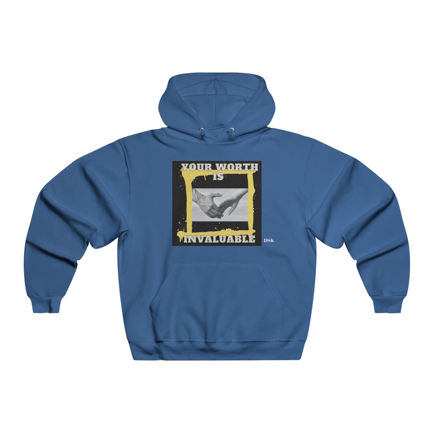 Your Worth Is Invaluable Sweatshirt, Inspirational Hooded Sweatshirt , Gift for him, Positivity Hoodie, Gift for her, Comfort Colors, Winter Apparel