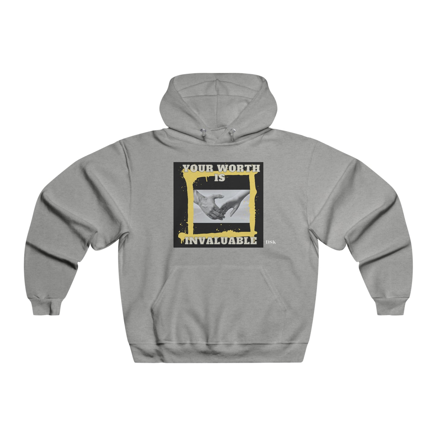 Your Worth Is Invaluable Sweatshirt, Inspirational Hooded Sweatshirt , Gift for him, Positivity Hoodie, Gift for her, Comfort Colors, Winter Apparel