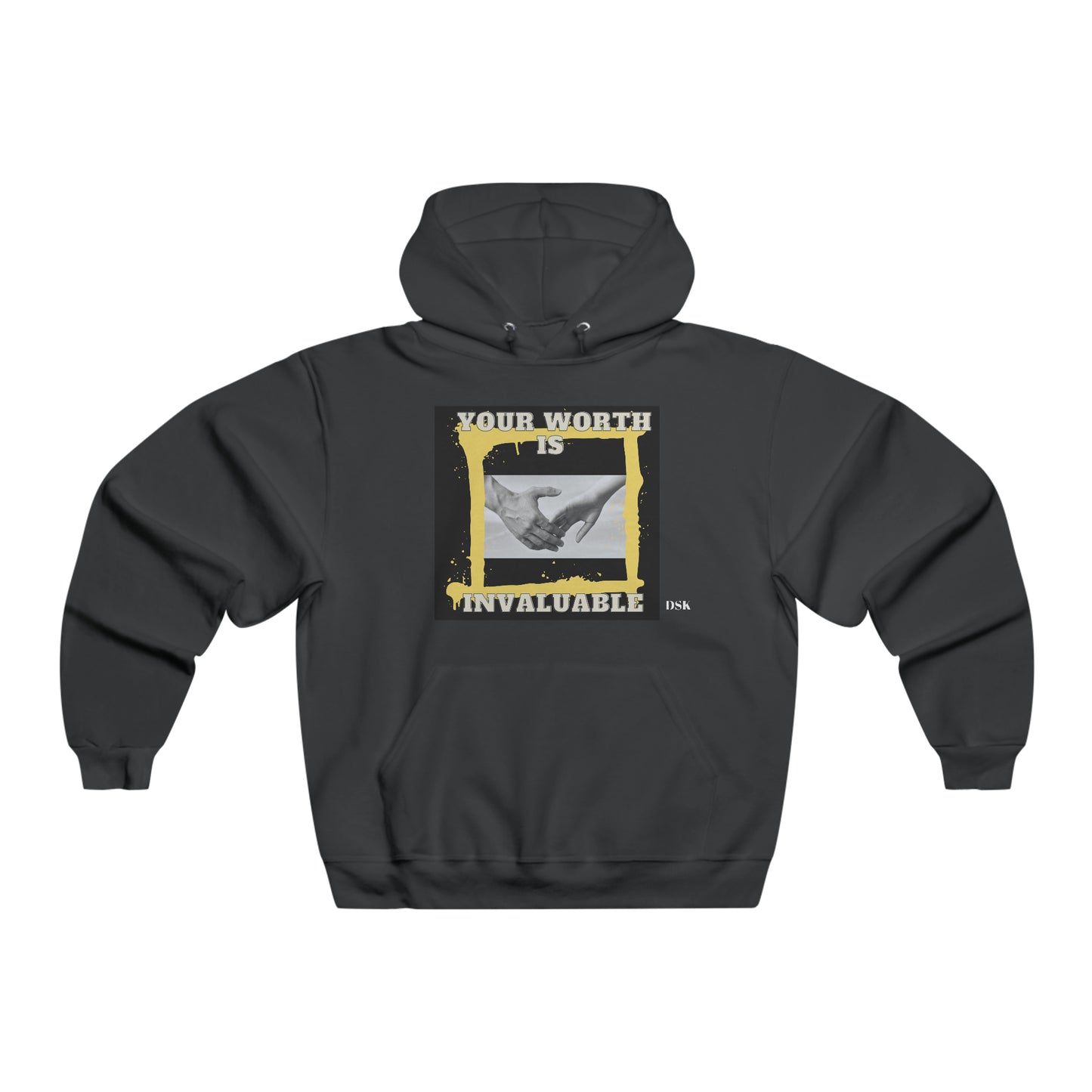 Your Worth Is Invaluable Sweatshirt, Inspirational Hooded Sweatshirt , Gift for him, Positivity Hoodie, Gift for her, Comfort Colors, Winter Apparel