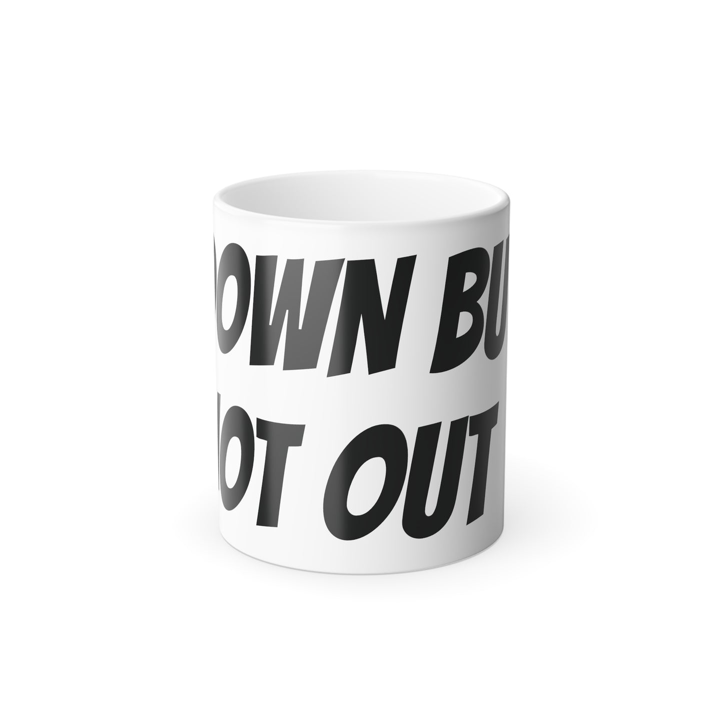 Down But Not Out Color Morphing Mug, 11oz